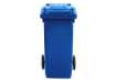 Immagine di Bidone carrellato per raccolta differenziata 120 lt con coperchio PEHD Mobil Plastic blu - 1/120/5-B