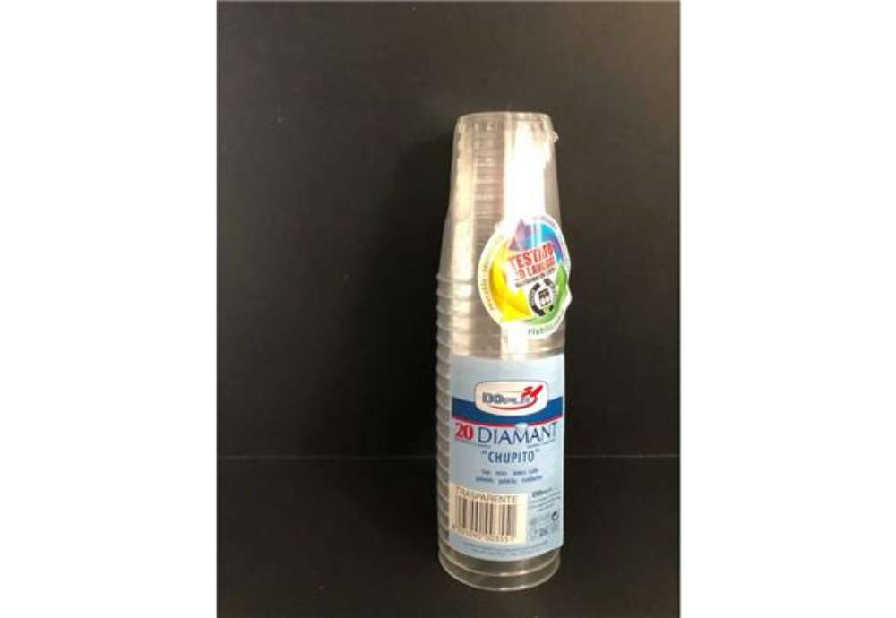 Immagine di Bicchieri Chupito in PS trasparente Dopla Reusable 50 ml - conf. 20 pz - 22034