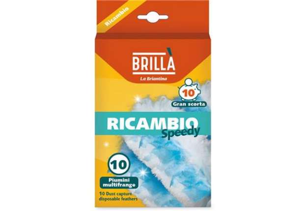 Immagine di Ricarica piumini catturapolvere Speedy Brillà in conf. da 10 pezzi RIC02523A
