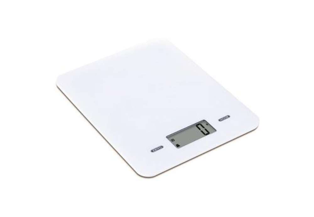 Immagine di Bilancia da cucina ad alta precisione Melchioni Family Slimmy con display LCD bianca - 5 Kg - 118210