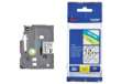 Immagine di Nastro laminato per etichettarice - 12 mm x 8 mt Brother nero/trasparente TZE-131