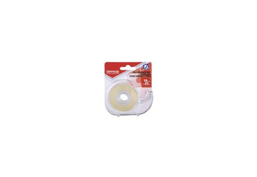Immagine di Nastro adesivo 19 mm x 33 m con dispenser Office Products trasparente lucido - 18221931-90