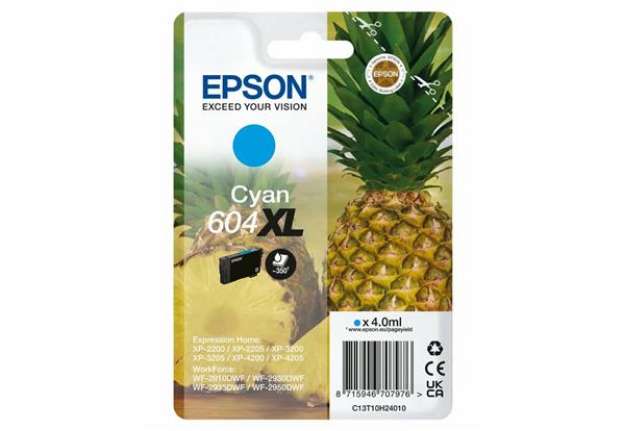 Immagine di Cartuccia 604XL ciano Epson  C13T10H24010