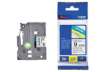 Immagine di Nastro laminato per etichettarice - nero/bianco Brother 9 mm x 8 mt TZe-221