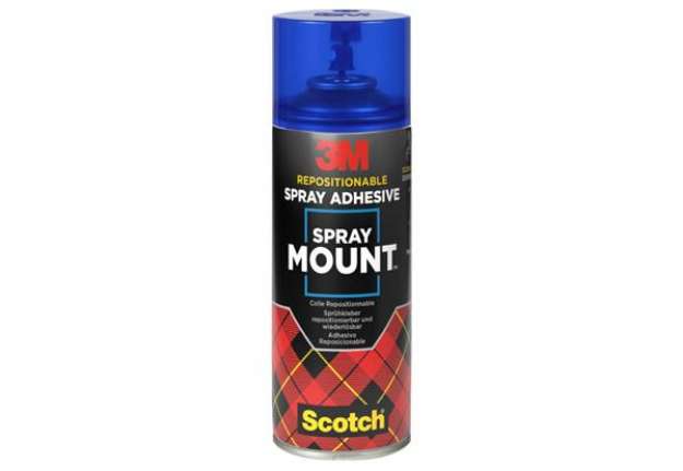 Immagine di Colla spray 3M SprayMount™ permanente dopo l'asciugatura - 400 ml 7100296969