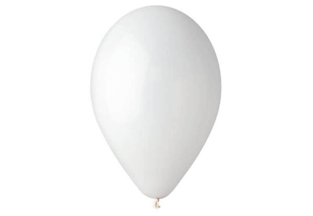 Immagine di Palloncino - diametro 26 cm - lattice - bianco - Big Party - conf. 25 pezzi