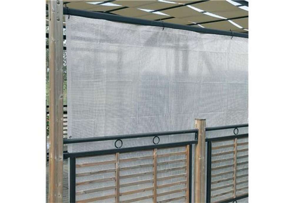 Immagine di Telo occhiellato - per coperture - 3 x 3 m - PE/rafia - bianco - Verdemax
