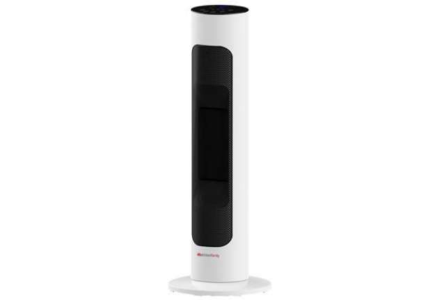 Immagine di Termoventilatore a torretta Volcano - con telecomando - 1000/2000 W - 22 x 22 x 60 cm - bianco - Mel