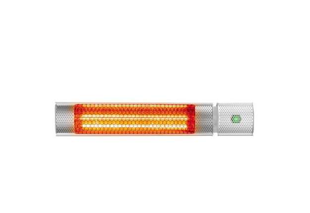Immagine di Stufa a infrarossi Sunset - esterno/interno - 2000 W - 62,3 x 10,6 x 7,2 cm - argento - CFG