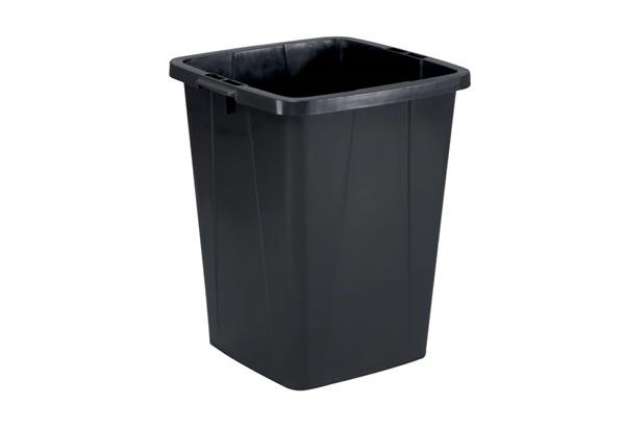 Immagine di Contenitore portarifiuti Durable DURABIN 90 L in polipropilene nero - 1800474221