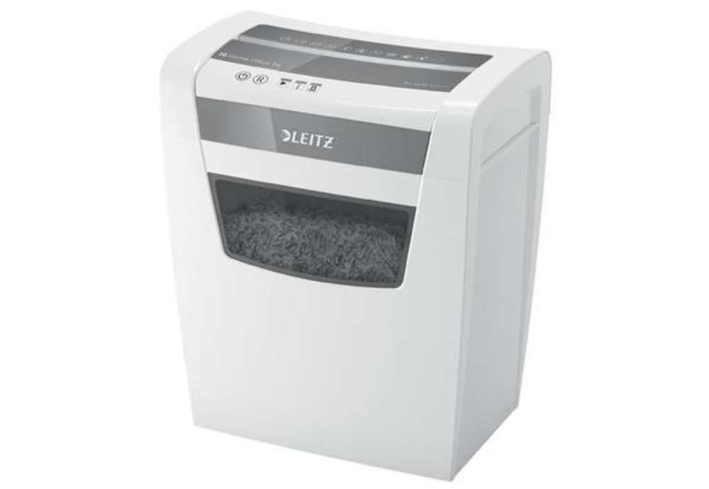 Immagine di Distruggidocumenti manuale Leitz IQ P4 Home Office - 23 L - bianco - 80090100