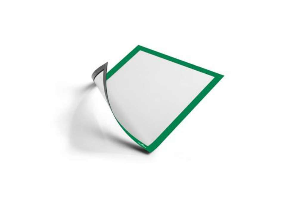 Immagine di Cornice espositiva Durable DURAFRAME® MAGNETIC in PPL formato A4 in conf. 5 pz verde - 4869-05