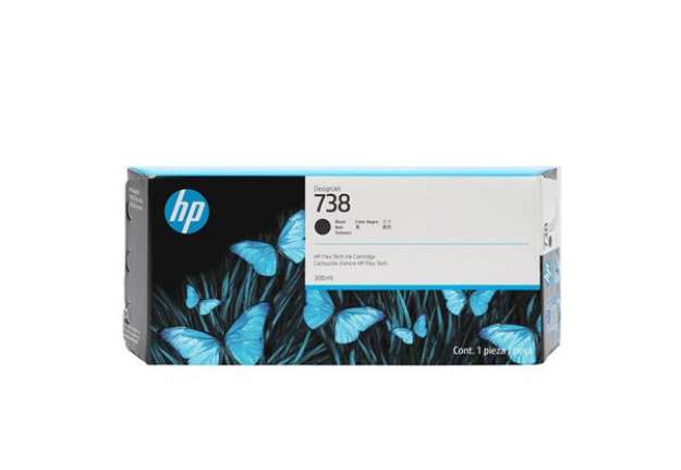 Immagine di Hp originale - Cartuccia Ink DesignJet 738 - Nero - 498N8A - 300ml