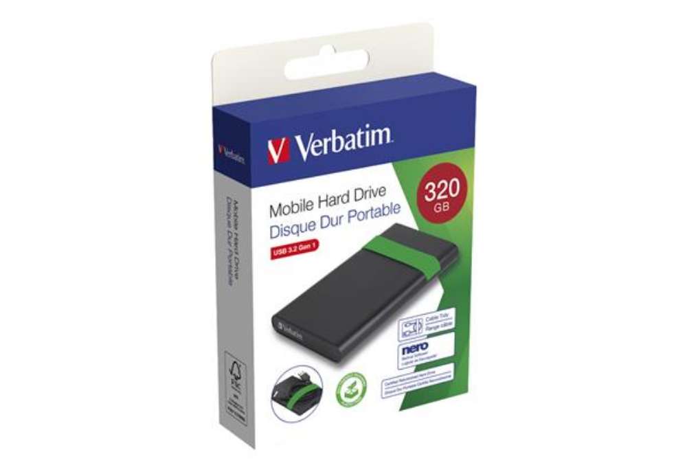 Immagine di Hard disk portatile ricondizionato USB3.2 Gen 1 - 320GB - 053110