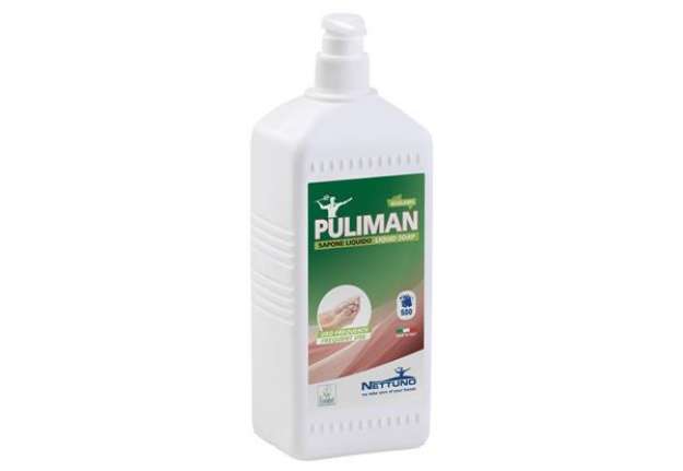 Immagine di Sapone liquido Puliman Ecolabel - con dosatore - 1 L - Nettuno