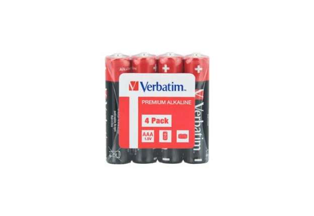 Immagine di Verbatim - Blister 4 Pile alkaline ministilo AAA - 49500