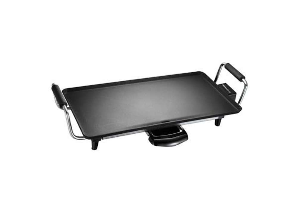 Immagine di Piastra antiaderente Atena - 43 x 23 cm - 2000 W - nero - Melchioni family