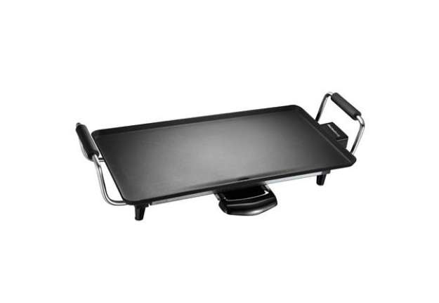 Immagine di Piastra antiaderente Atena - 43 x 23 cm - 2000 W - nero - Melchioni family