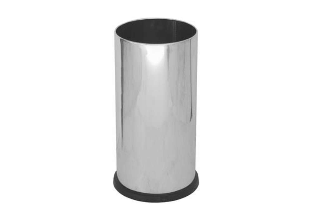 Immagine di Portaombrelli Steel - con vaschetta interna - diametro 24 cm - H 49 cm - 22 L - acciaio lucido - Sti