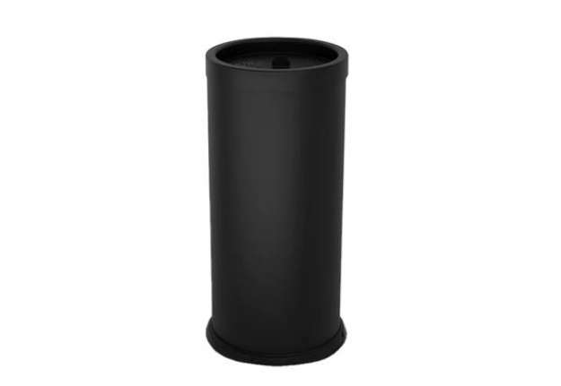 Immagine di Posacenere autoestinguente coperto da terra - diametro 31 cm - H 72 cm - nero - Stilcasa