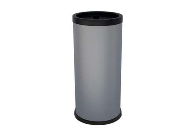 Immagine di Posacenere autoestinguente coperto da terra - diametro 31 cm - H 72 cm - grigio - Stilcasa