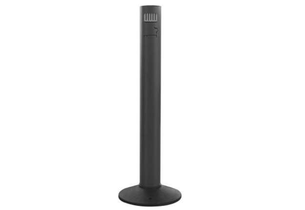 Immagine di Posacenere da esterno - diametro 11,7 cm - altezza 105 cm - alluminio verniciato - nero - Stilcasa