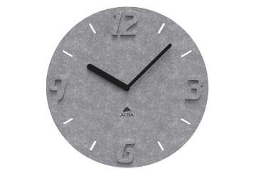 Visualizza i dettagli per Orologio da parete effetto 3D - diametro 30 cm - PET - grigio - Alba Immagine di Orologio da parete effetto 3D - diametro 30 cm - PET - grigio - Alba
