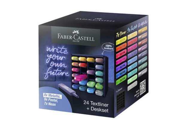Immagine di Evidenziatore Textliner 46 - punta a scalpello - tratto 1,0-3,0-5,0 mm - colori assortiti - Faber-Ca