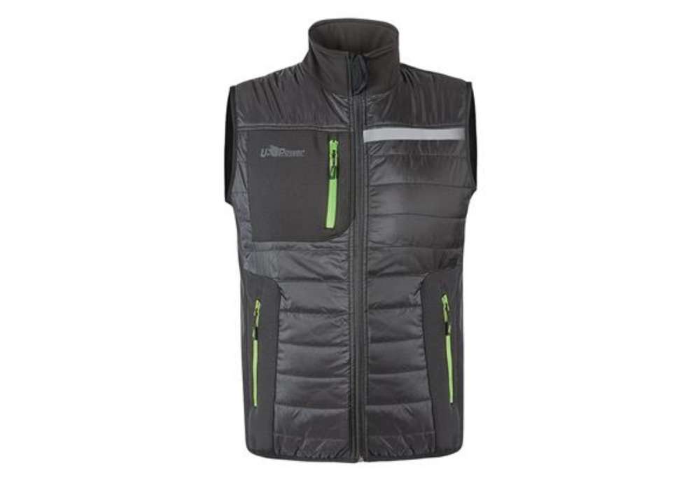 Immagine di Gilet Wall - taglia XL - PL - grigio/verde - U-Power