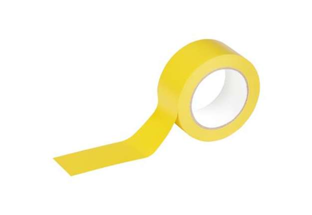 Immagine di Nastro adesivo DURALINEBASIC 50/016 - removibile - 5 cm x 33 m - giallo - Durable