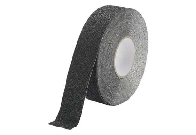 Immagine di Nastro adesivo antiscivolo DURALINE GRIP+ FORMFIT - 5 cm x 15 m - nero - Durable