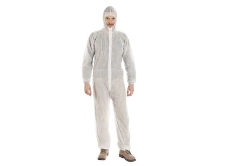 Immagine di Tuta monouso Coverall 40 - taglia XL - PLP - bianco - Worker