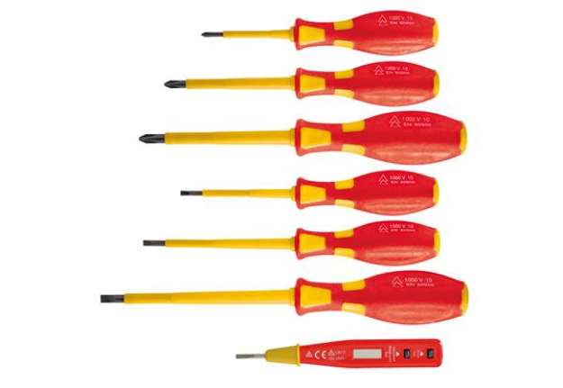 Immagine di Cacciaviti isolati 1000 V - con cercafase - misure assortite - Valex - conf. 7 pezzi