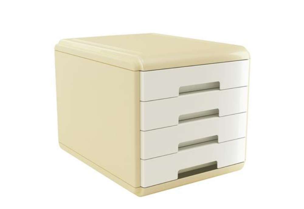 Immagine di Cassettiera Vintage Milk - 4 cassetti - 29,5 x 38,5 x 28,2 cm - avorio - Arda