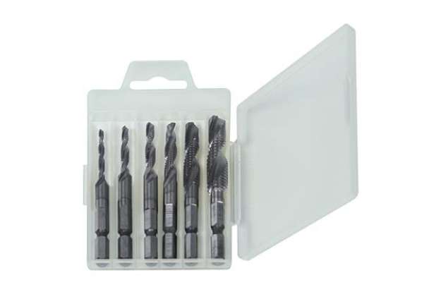 Immagine di Punte per metallo autofilettanti HSS - misure assortite - Valex - conf. 6 pezzi