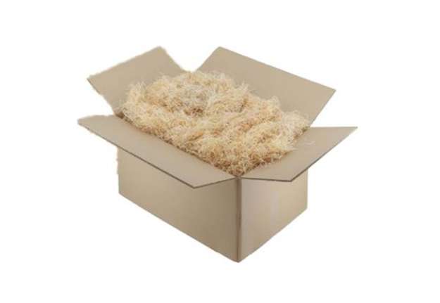 Immagine di Trucciolo da imballaggio - legno - colore paglia - 1 kg
