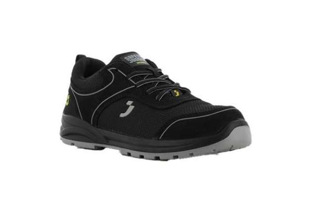 Immagine di Calzatura bassa da lavoro Ecocador S1P LOW - numero 38 - maglia/microfibra riciclata - nero - Safety