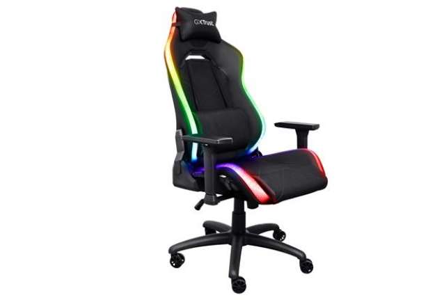 Immagine di Sedia gaming GXT719 RUYA RGB - nero - Trust