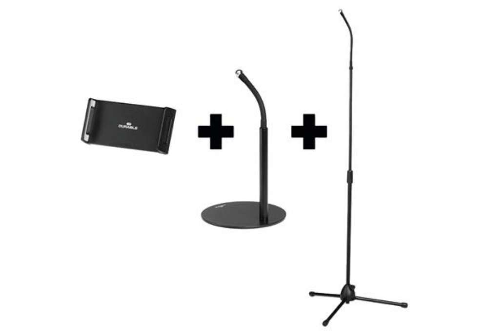 Immagine di Supporto da tavolo e pavimento per tablet - TWIST COMBI - da 4,3" a 13" - Durable