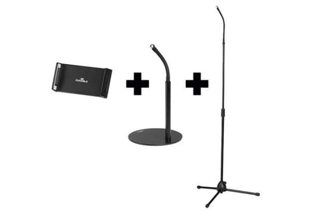 Immagine di Supporto da tavolo e pavimento per tablet - TWIST COMBI - da 4,3" a 13" - Durable