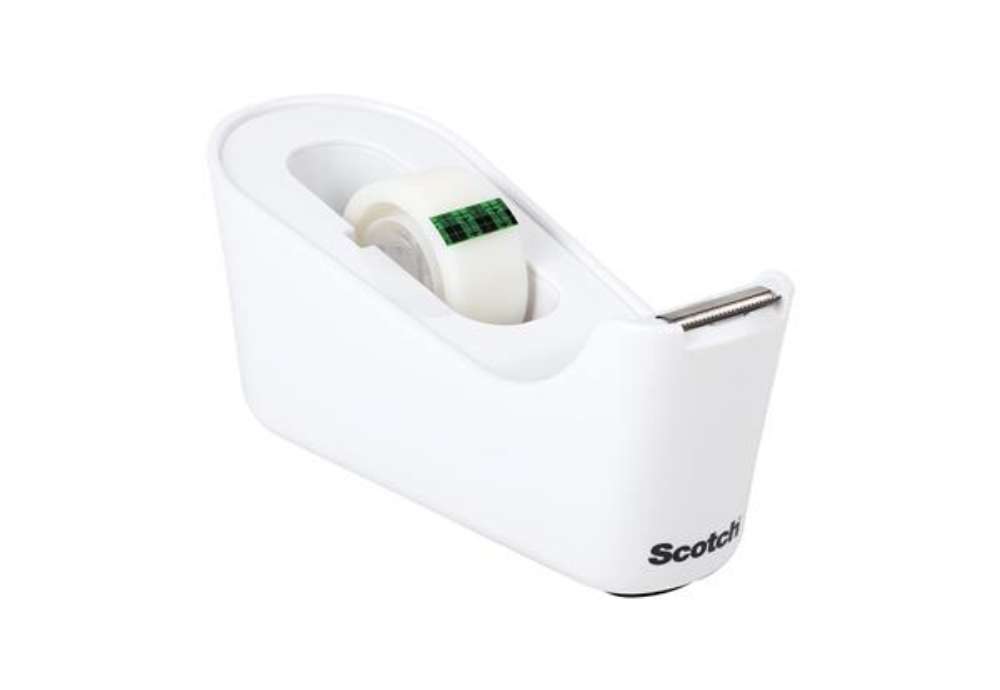 Immagine di Dispenser da tavolo Magic C 18 - per nastri 33 m - 1 rotolo magic incuso - bianco - Scotch