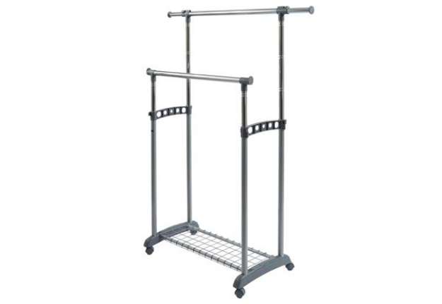 Immagine di Appendiabiti su ruote Gastone - 2 barre - Perfetto