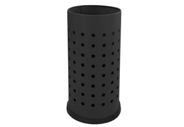 Immagine di Portaombrelli forato - diametro 24 cm - H 48 cm - 21 L - acciaio - nero - Stilcasa