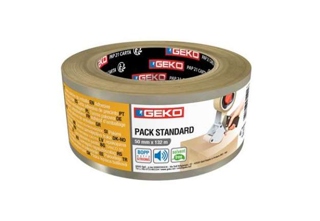 Immagine di Nastro adesivo - 5 cm x 132 m - PLP - trasparente - Geko