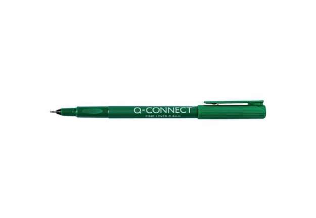 Immagine di Fineliner Q-Connect 0.4 mm verde  Conf. 10 pezzi - KF25010
