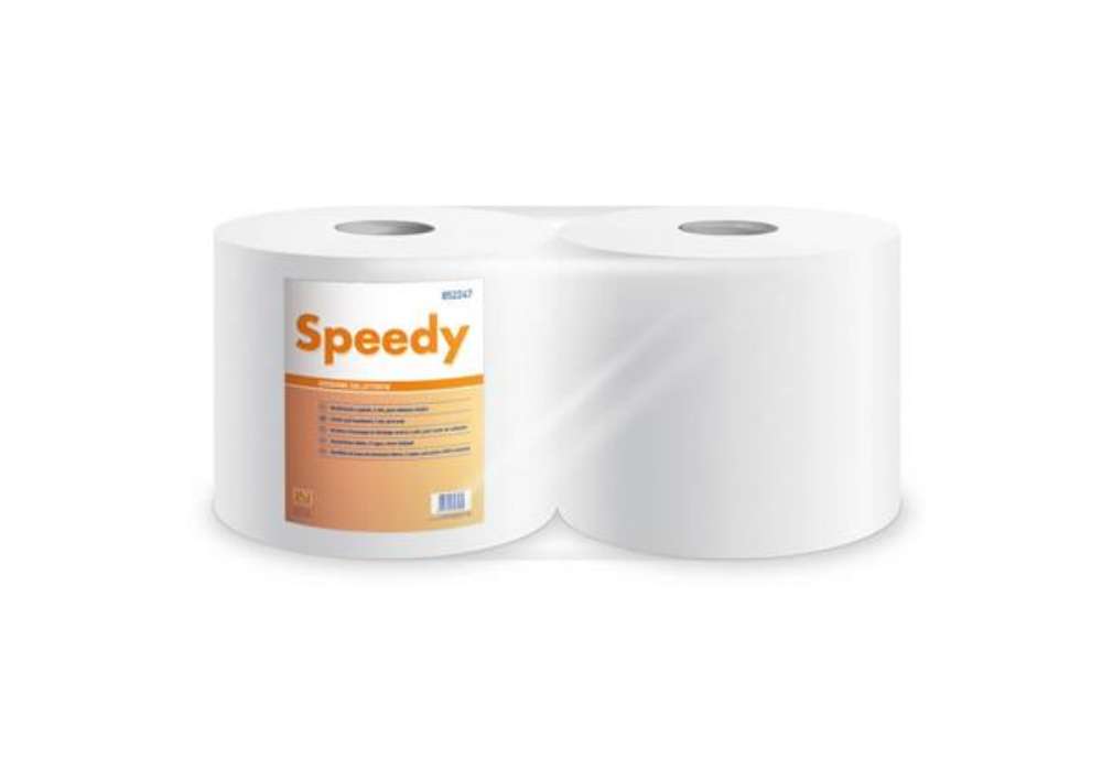 Immagine di Bobina multiuso Lucart Speedy asciugatutto 171 m 2 veli 2 rotoli da 800 strappi - 852247T