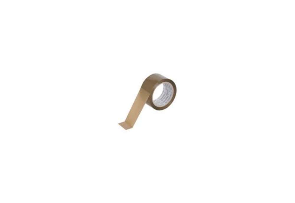 Immagine di Nastro adesivo da imballo Q-Connect 50 mm x 66 m Avana - svolgimento silenzioso - conf. 6 pezzi - KF
