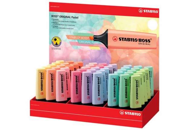 Immagine di Espositore 45 evidenziatori Stabilo Boss Original Pastel assortiti 70/45-4
