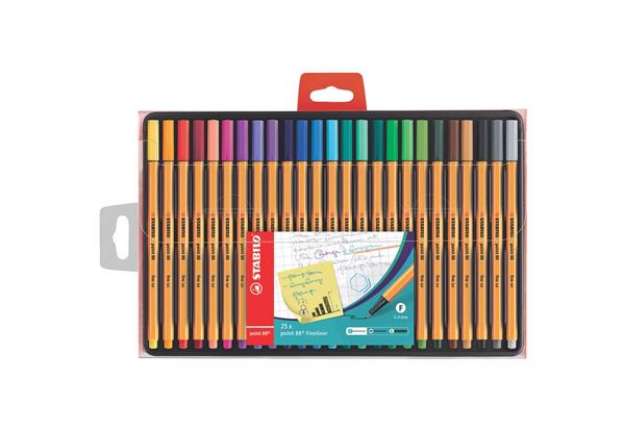 Immagine di Fineliner Stabilo Point 88® 0,4 mm conf. 25 colori assortiti 8825-1
