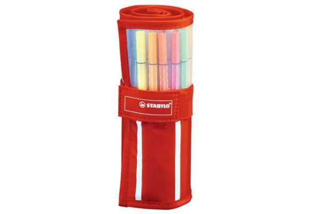 Immagine di Pennarelli Stabilo Pen 68 tratto 1 mm rollset classico conf. 30 colori assortiti - 6830-2